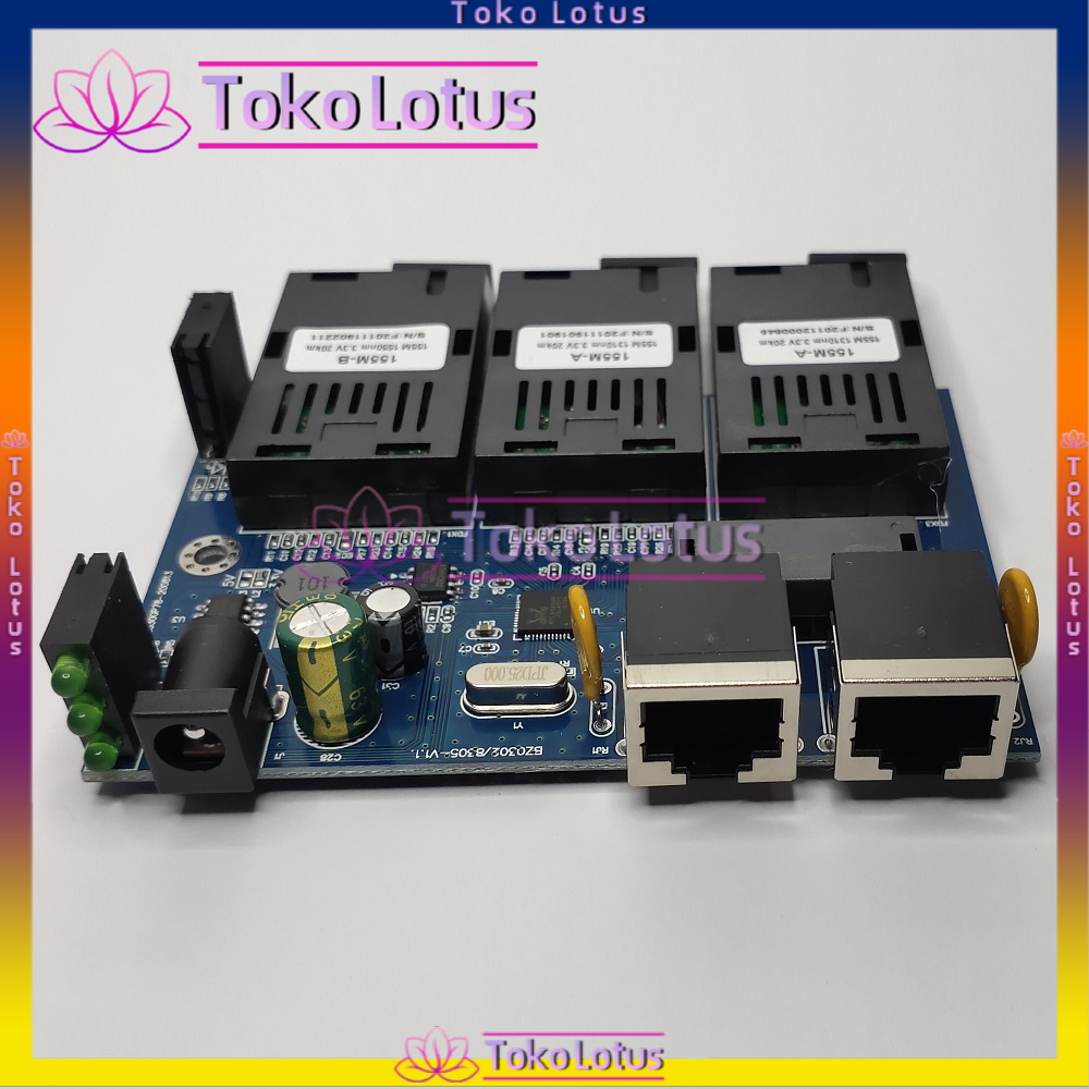 [BARU IMPORT] Switch Ethernet Media Fiber Optik Mode Tunggal 3sc2rj-AAB-PCB BISA COD