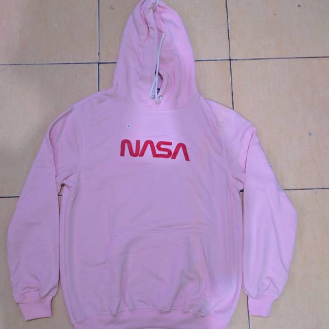 nasa hoodie pink