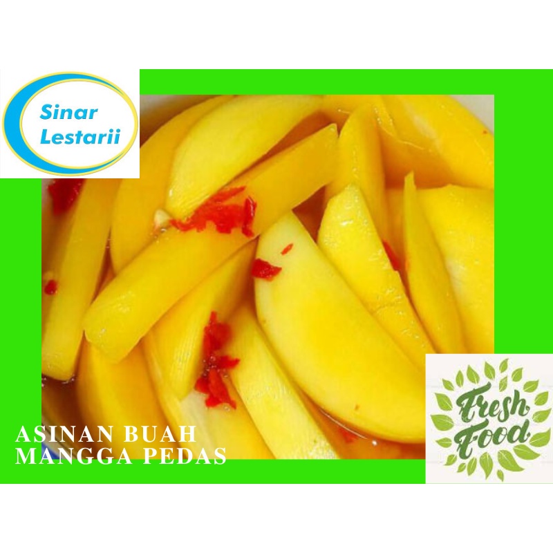

1KG asian mangga pedas / manisan mangga basah pedas/ manisan buah mangga segar murah kiloan