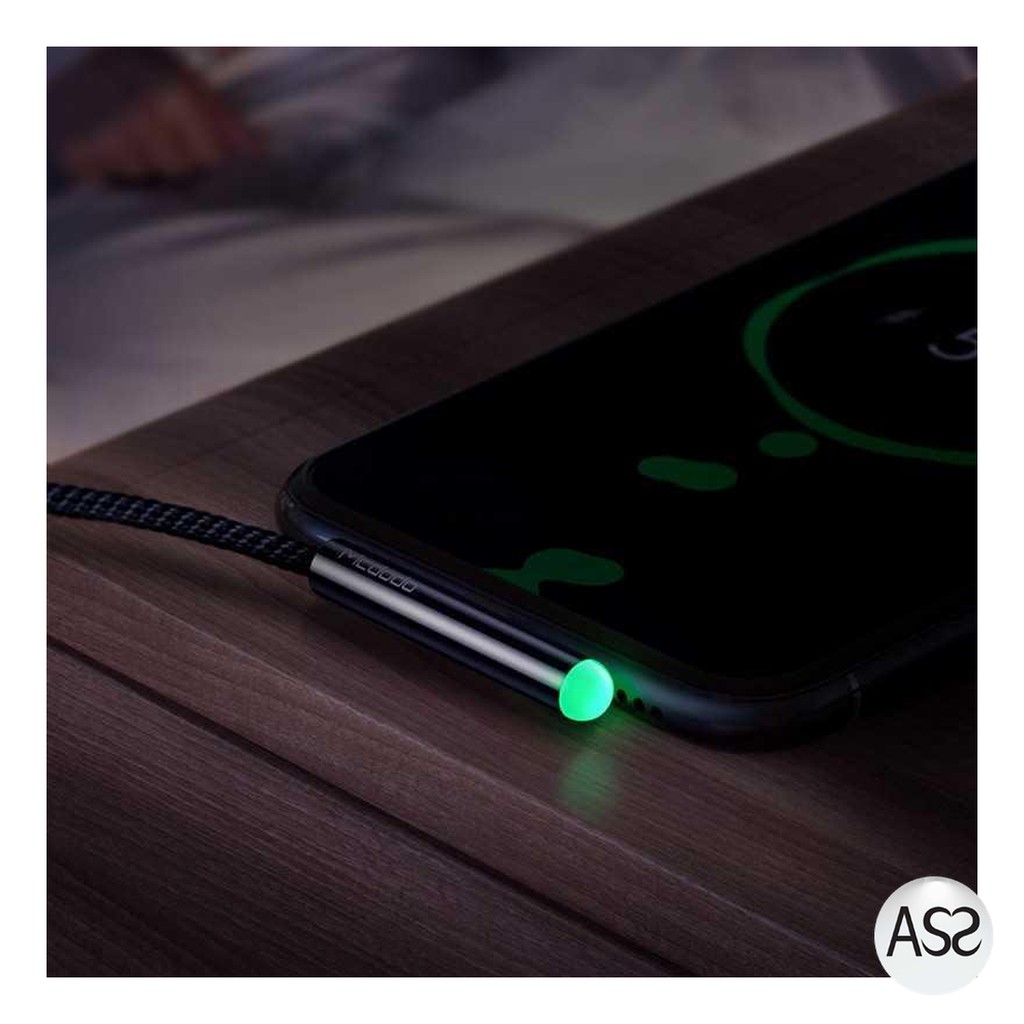 ASS Shop - MCDODO Kabel Charger USB Type C L Angle LED - CA-5283