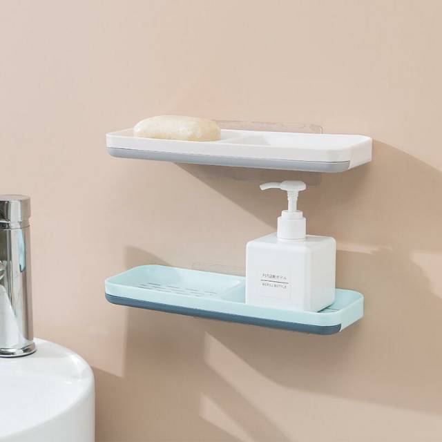 UNNISO - Double Wall Hanging Drain Soap Box / Tempat Sabun Batang