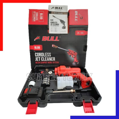 CORDLESS JET CLEANER BULL BL99 MESIN SEMPROT MOBIL BATERAI BULL BL99