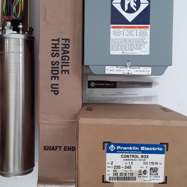 Motor Pompa Air Submersible 4 Dim 2 Hp 220 Volt FRANKLIN