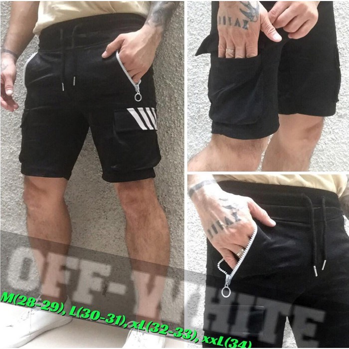 Celana pendek OFF-WHITE cargo series import premium quality