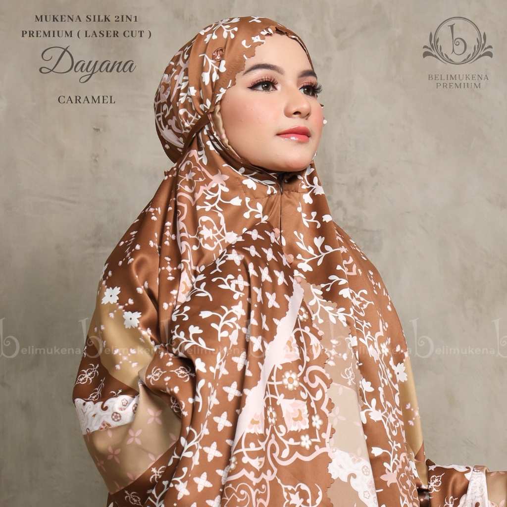 Mukena Dewasa Silk Maxmara 2in1 Daily Motif Tas Premium ( Lasercut ) Dayana