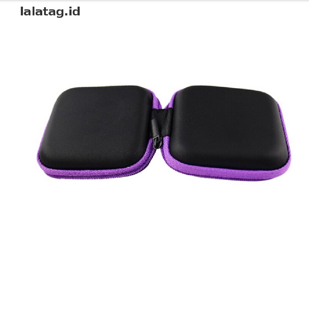 (Flyag) 1pc Tas Pouch Hard Case Mini Tempat Penyimpanan Earphone / Headphone / Earbuds / SD / TF Card