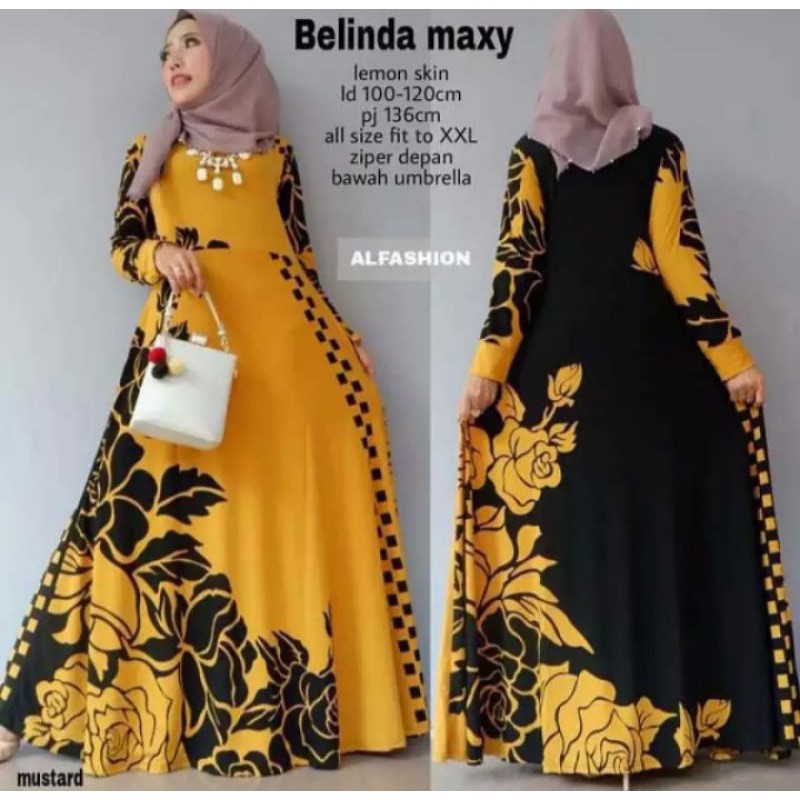 Belinda Maxi Gamis Muslim Wanita Busui Syari