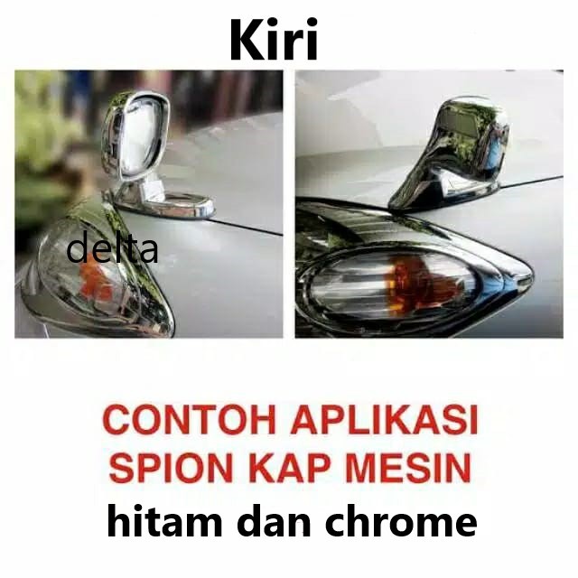 Spion Kap Mesin Chrome Kiri mobil universal