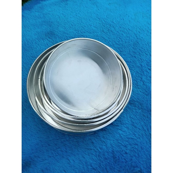 CETAKAN ROTI LOYANG BULAT 16x7 18X7 20X7 22X7 24X7 HARGA MURAH TERJANGKAU, BAHAN ALUMINIUM ASLI UKURAN GENAP