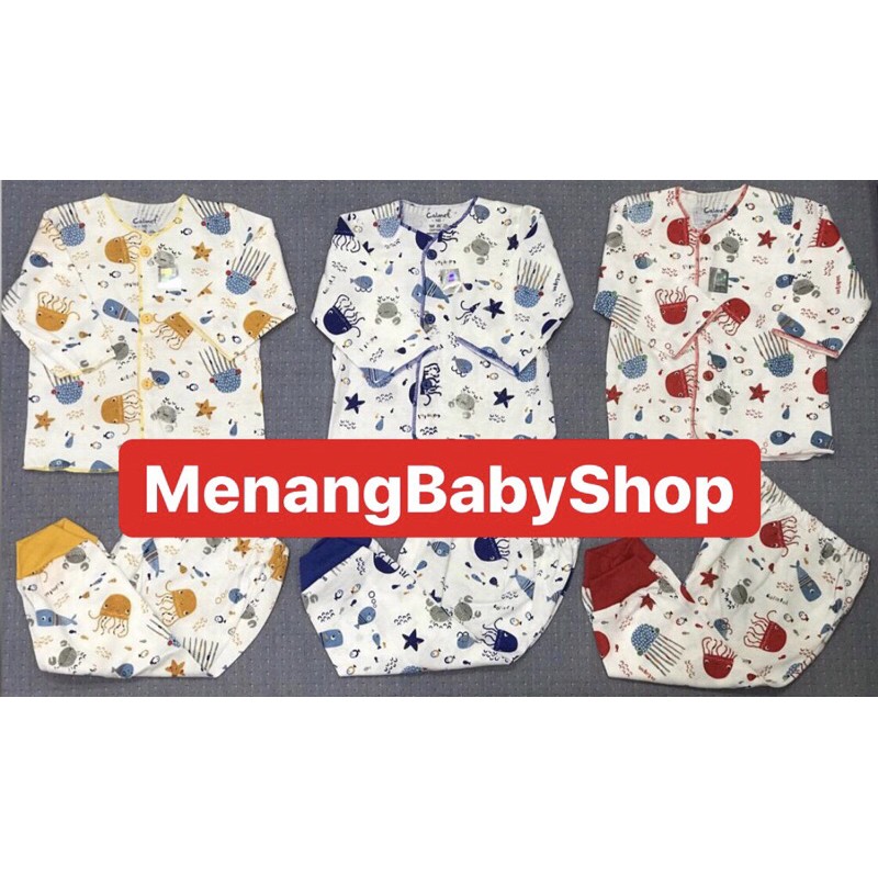 Pakaian Baju Bayi NewBorn Calmet/ Kaos Atasan Panjang,Penden,Buntung / Celana Kodok,Pendek,Panjang