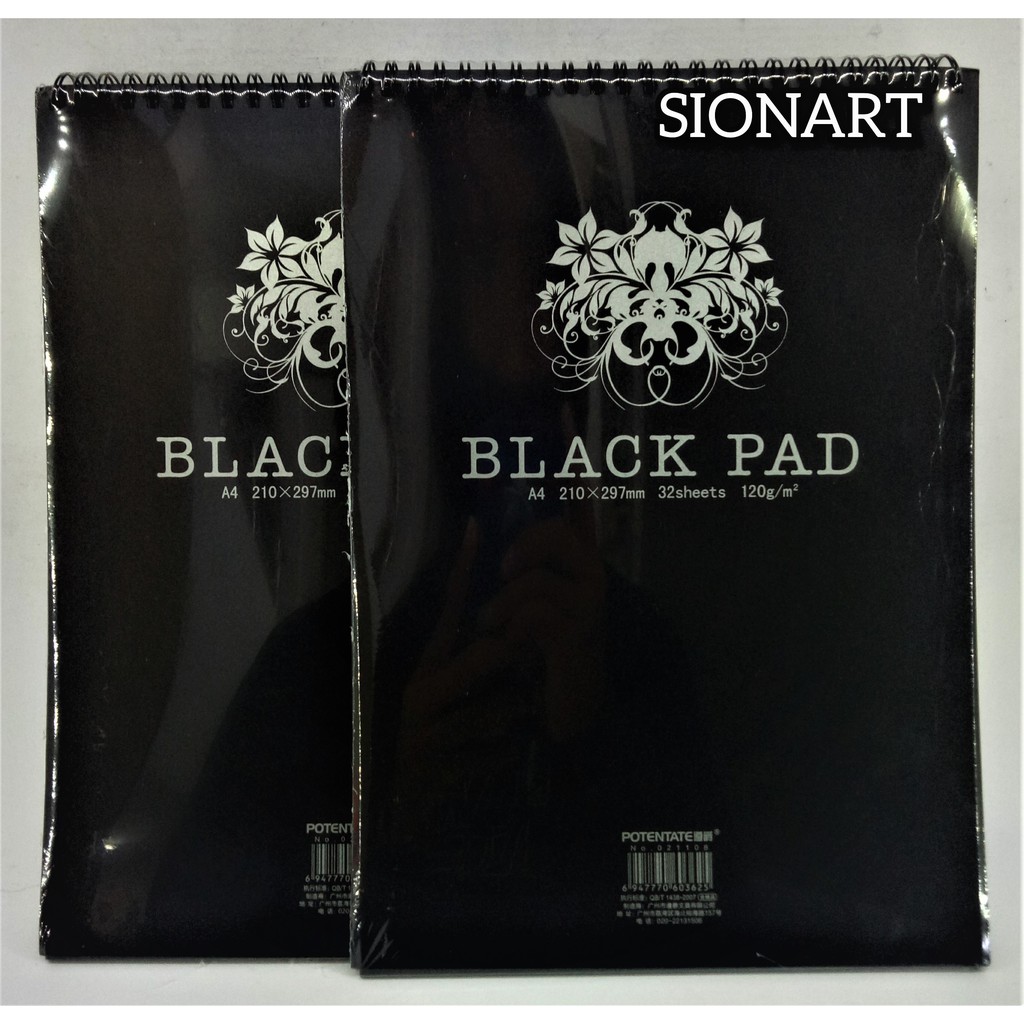 

Potentate Black Pad A4 - Black Paper
