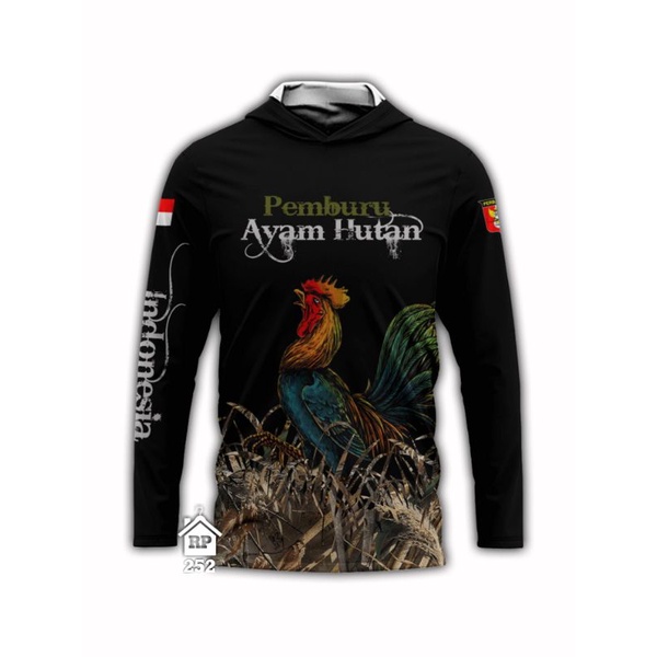 baju camo hunting | hoodie shirt | pemburu ayam hutan