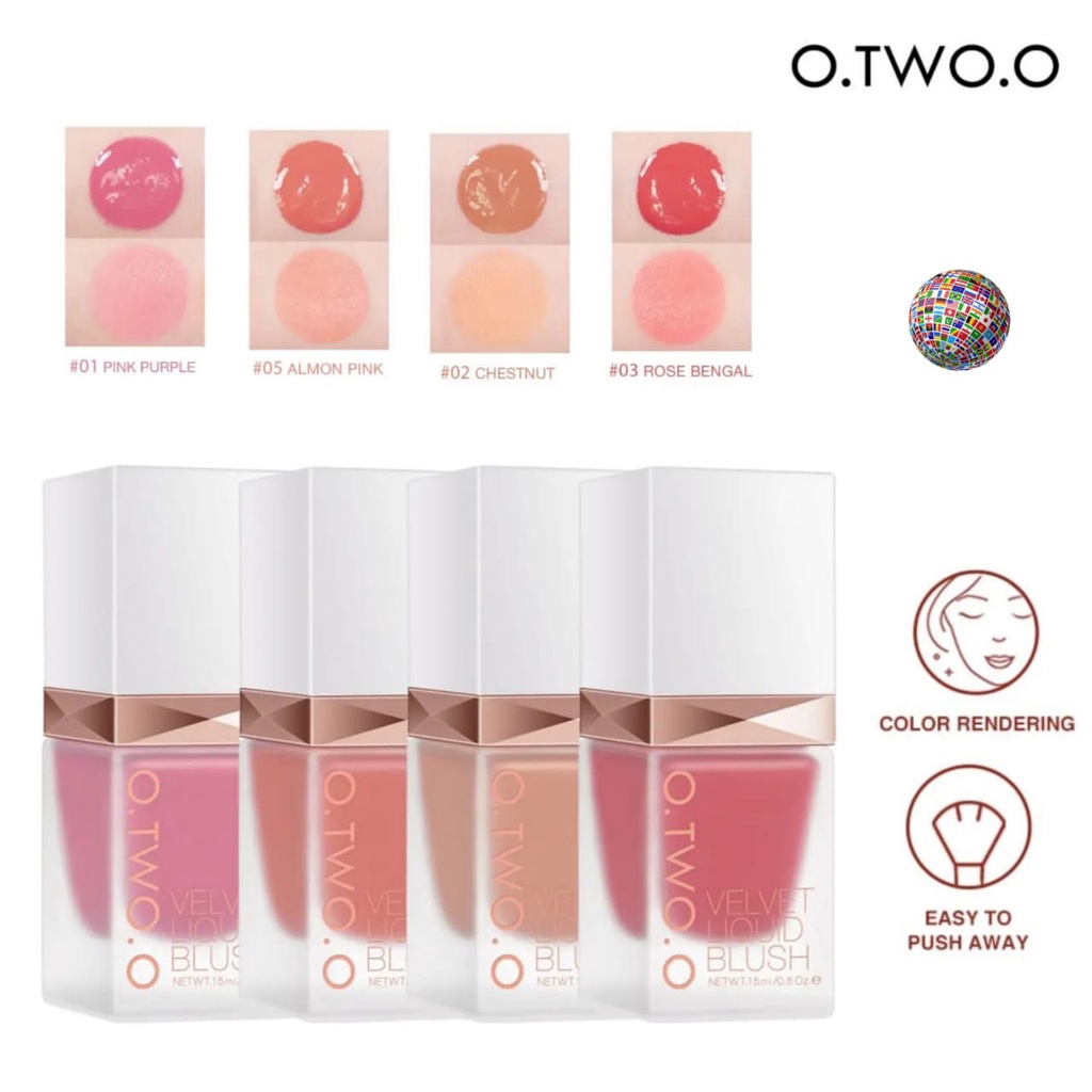 OTWOO Liquid Blush On - Blusher Face Cheek Makeup - Blush On Cair
