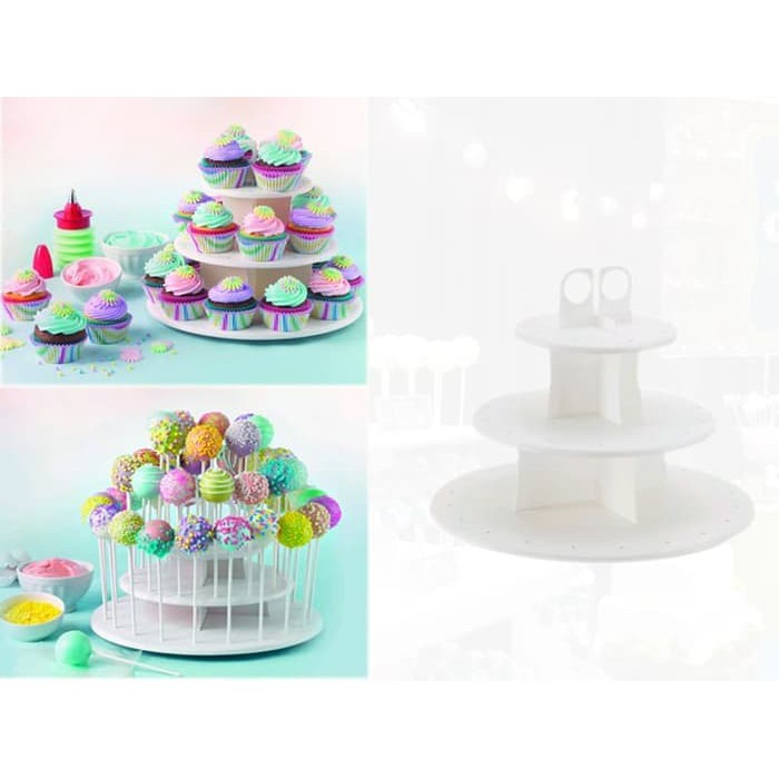 Cupcake stand Tier Cake Stand 0062 cakepop stik coklat stik permen loli DPA213