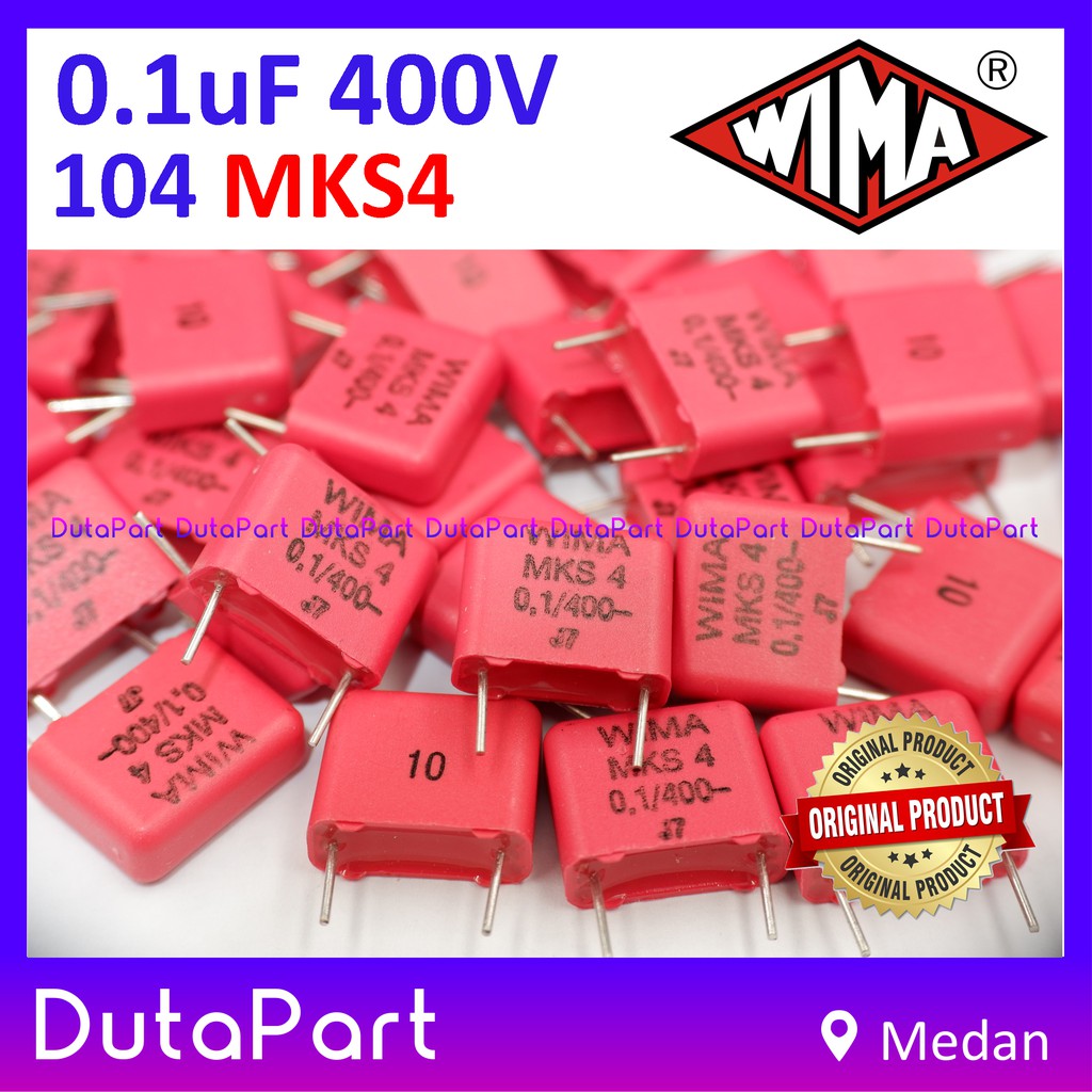 400V 0.1uF 100nF 104 10% MKS4 MKS WIMA Film Capacitor Made In Germany