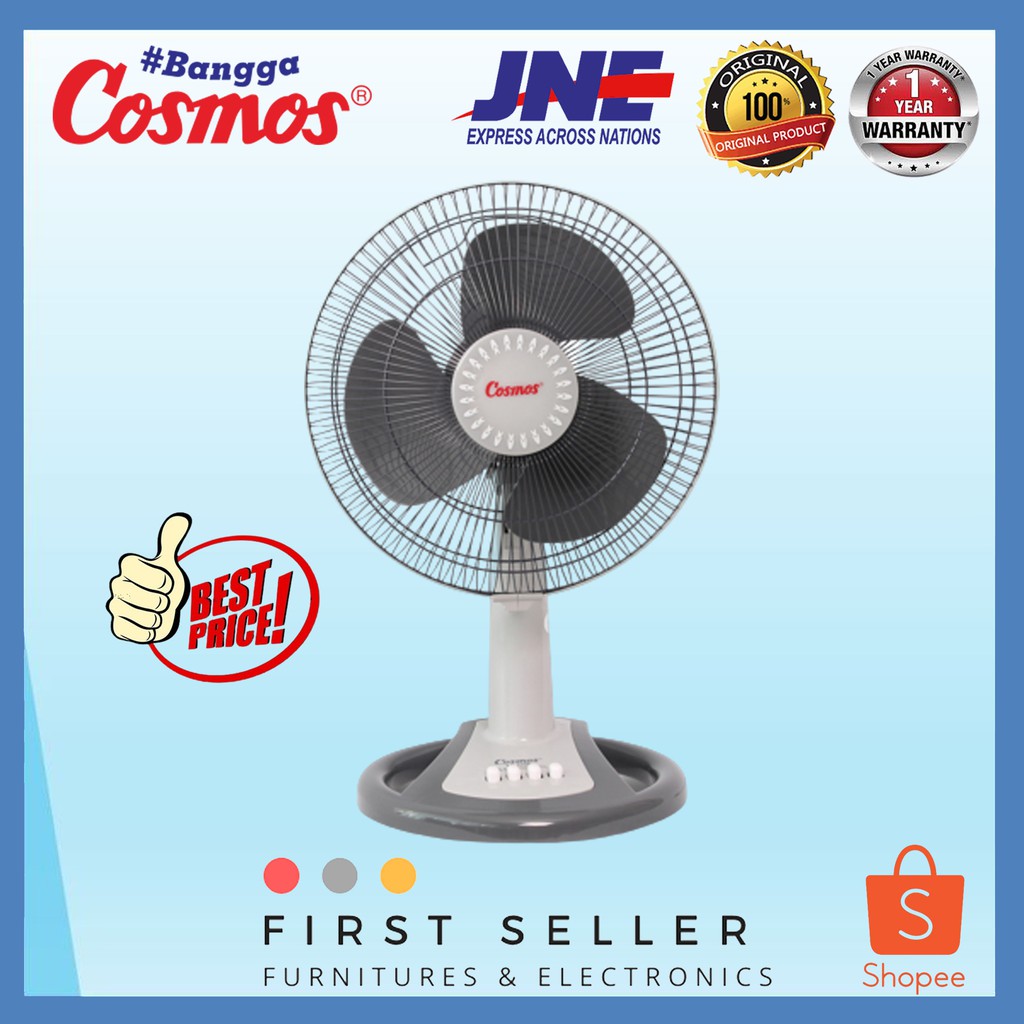 KIPAS ANGIN MEJA / DESK FAN COSMOS 12-DSE / 12 DAR / 12DSF / 12 LDA - 12 INCH ORIGINAL ( ORI )100% TERMURAH !