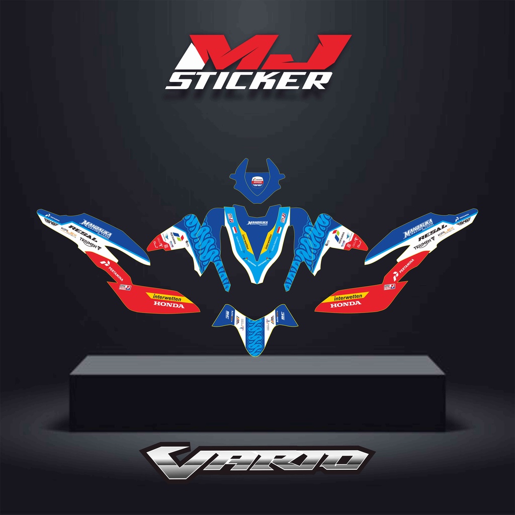 Decal FULL BODY ALL NEW VARIO 2018-2020 Motif Pertamina Mandalika