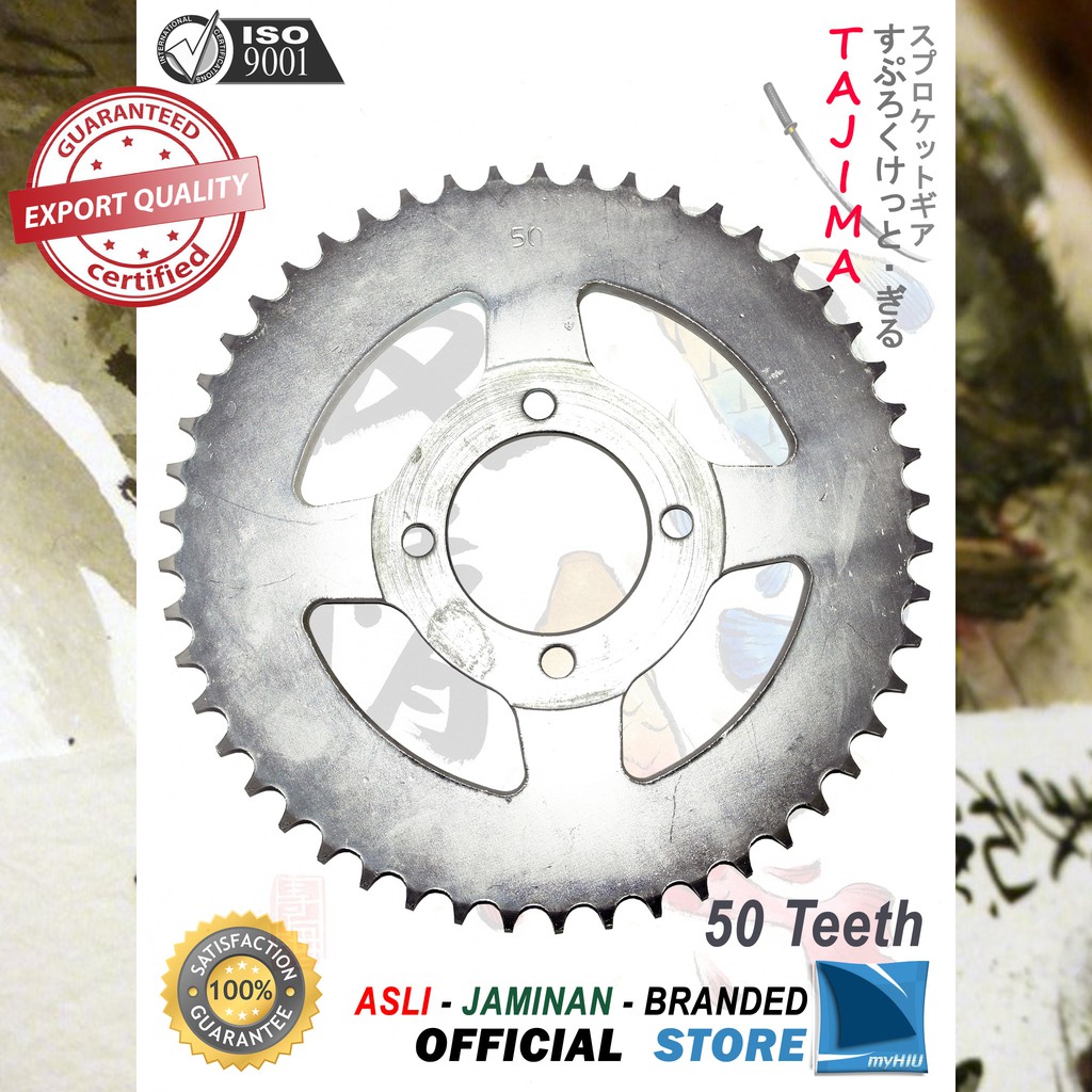 Gigi Tarik 40T ~ 53T HONDA Prima, Grand, Win Gir Belakang - Rear Sprocket Gear TAJIMA