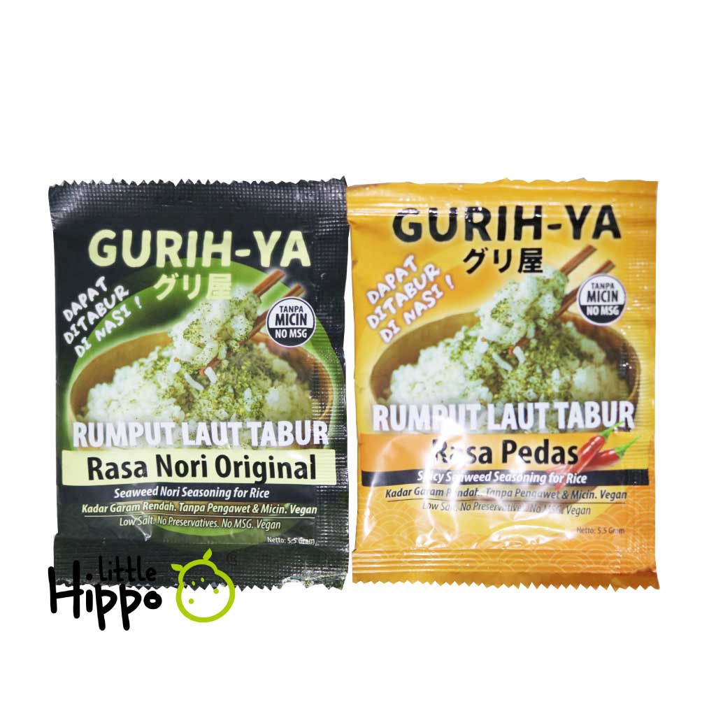 Gurih Ya Seaweed Nori Seasoning (Abon Rumput Laut) Sachet 5.5gr Rasa Original / rumput laut / rumput laut tabur / gurih ya sachet original / sachet nori pedas / gurihya rumput laut dan ikan bonito / gurihya aonori cheese seaweed