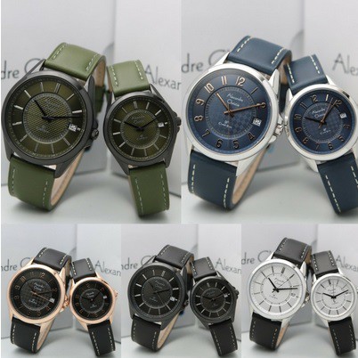 Original Alexandre Christie Couple AC 8649/ ac8649 leather strap