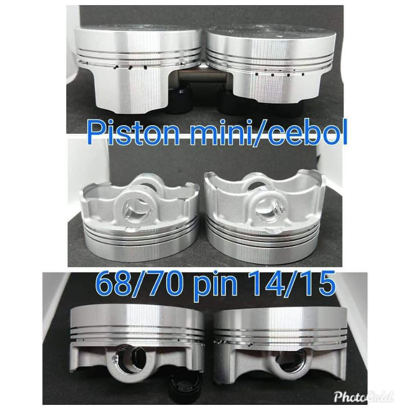 Jual PISTON FORGED BRT 68 70 PIN 14 DAN 15 SEMI CEBOL MINI | Shopee ...