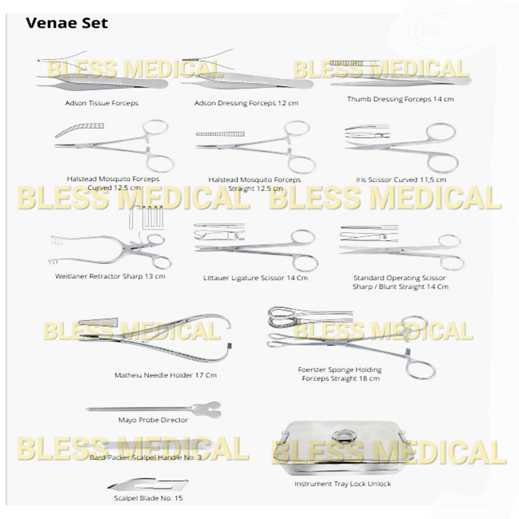 Venae Sectio Set of 16 Items