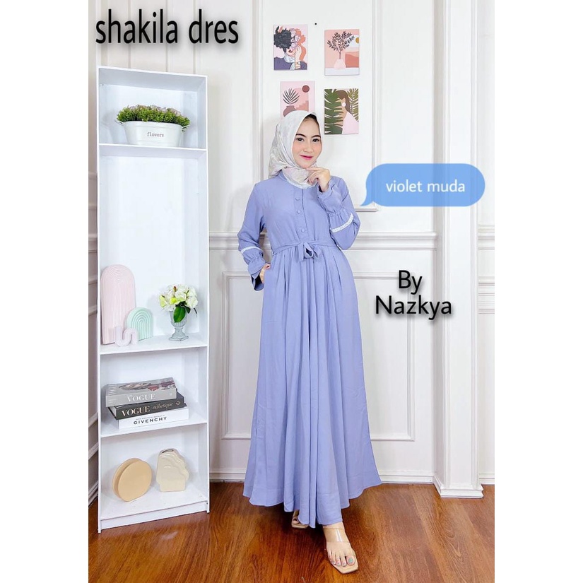 Gamis Nazkya Shakila Dress Murah Original