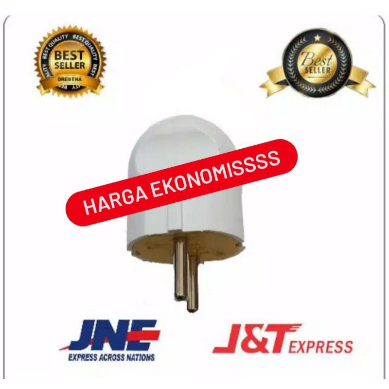 BROCO STEKER ARDE / 2P PUTIH 13310 (HARGA GROSIR) 1331055 COLOKAN BULAT
