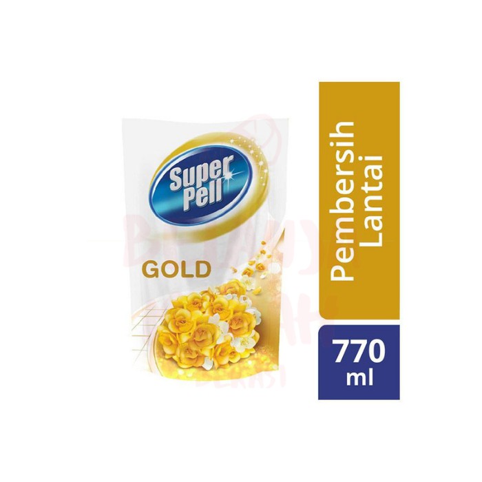 SUPER PELL Superpell Gold 770ml Pembersih Lantai Floor Cleaner Refill
