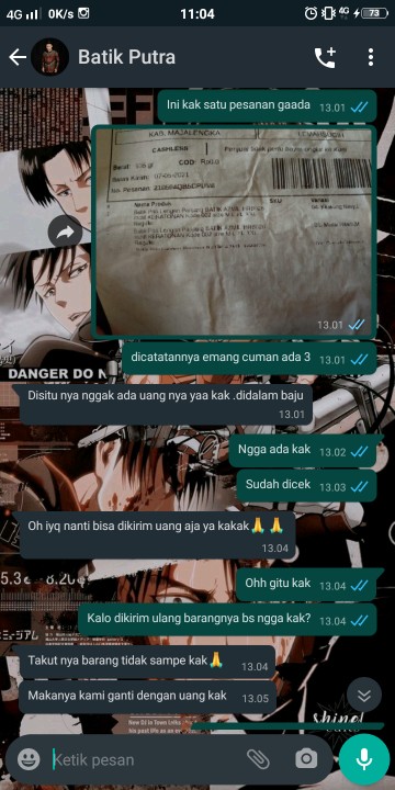Atasan Batik Pria Lengan Panjang Kenongo Hem Padi Pekalongan M L Xl
