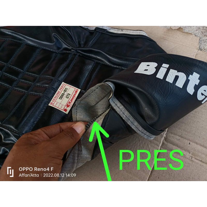 SARUNG JOK GTO KULIT SADEL BINTER GTO KRAKAP JOG KAWASAKI BINTER GTO KH 110 NOS