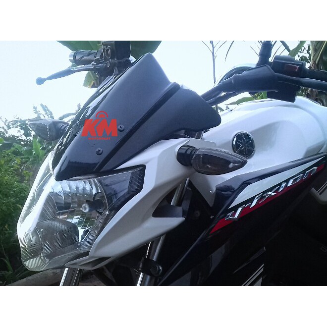 Visor Windshield Yamaha Vixion New NVA 2015 2016 2017 Hitam dan Bening Variasi Vixion New Nva