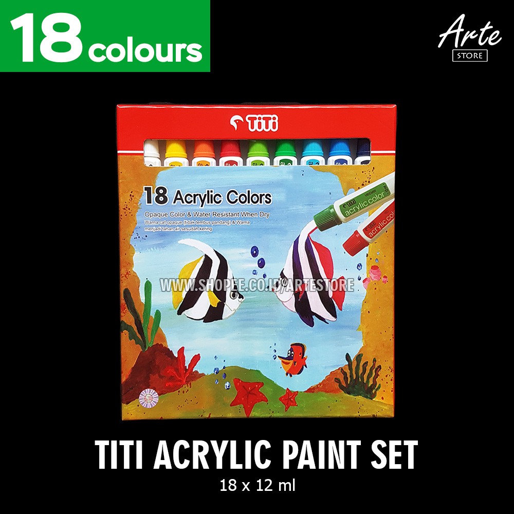 Cat Acrylic TITI Set (18 - 24 Warna)