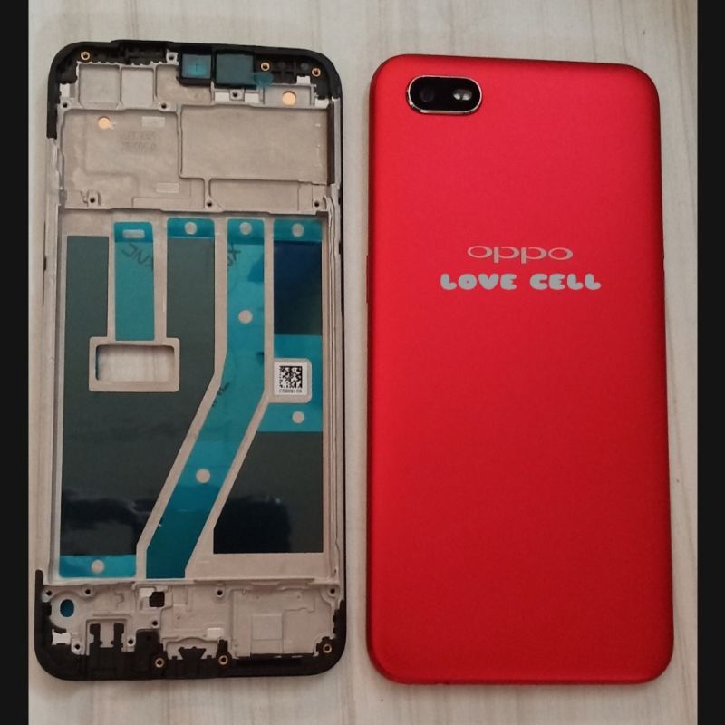 Kesing Casing Housing Fullset Frame Tulang Tengah Lcd+Backdoor Oppo A1K Original