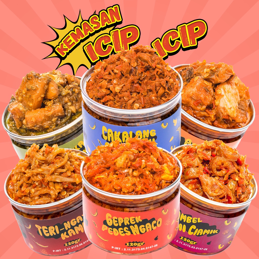 Jual Eat Sambel - Kemasan Icip Icip SEMUA VARIAN RASA (BEST SELLER