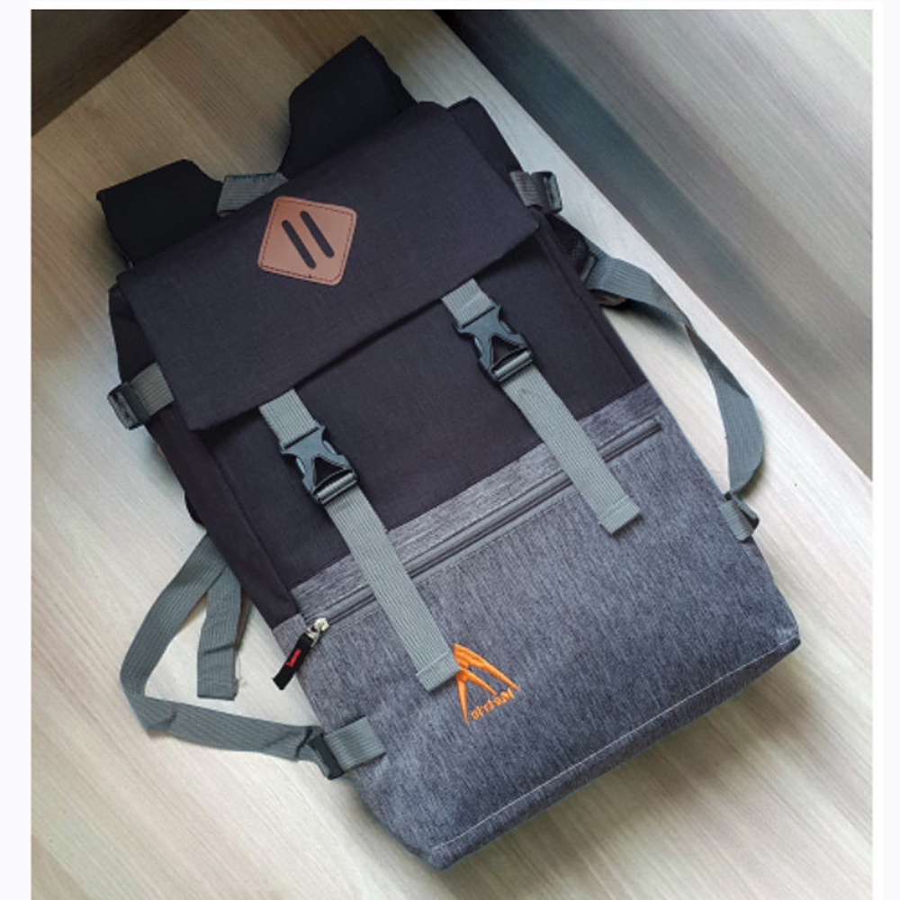 SHOPEE 6.6 SUPER SALE!! Tas Ransel KoreaTas Semi Keril Tas Ransel Pria dan Wanita tas Gunung Tas Hangout Outdoor tas Sekolah Tas Kerja Sporty JS128 + Bonus Raincover