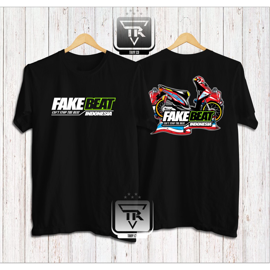 Terbaru Kaos Baju Motor Fake Honda Beat Indonesia Versi Beat Fi