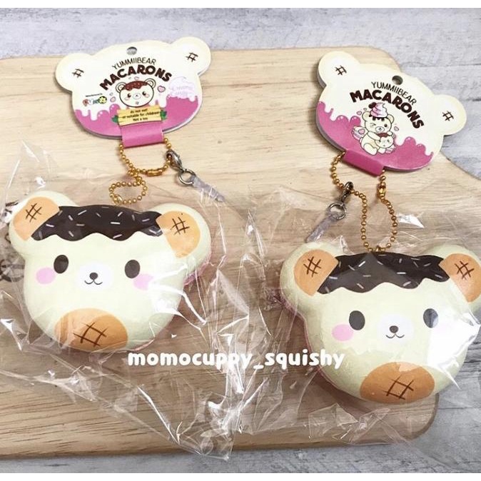PROMO SQUISHY LICENSED KARAKTER yummiibear head macaron (ORIGINAL) ---Terbaru---