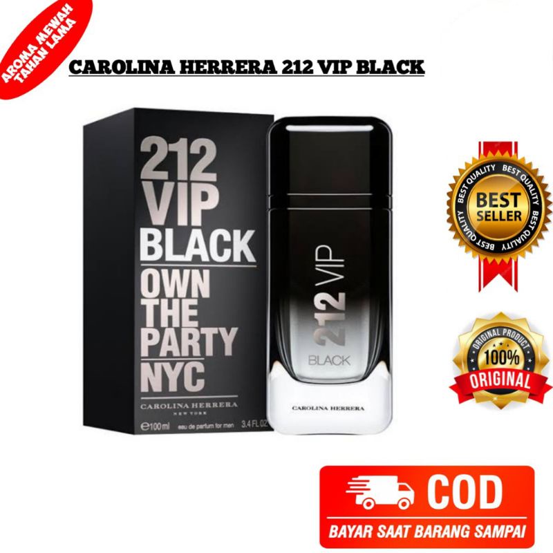 BEST SELLER PARFUM COWOK 212 VIP BLACK OWN THE PARTY/MINYAK WANGI WEWANGIAN PRIA LAKI LAKI EDP
