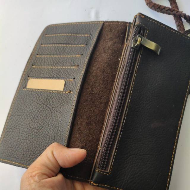 Dompet kulit asli harley davidson impor panjang