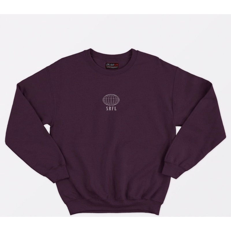 Sweater Crewneck Basic Polos Logo SRFL Jumbo / Oversize 2Xl,3Xl,4Xl,5Xl