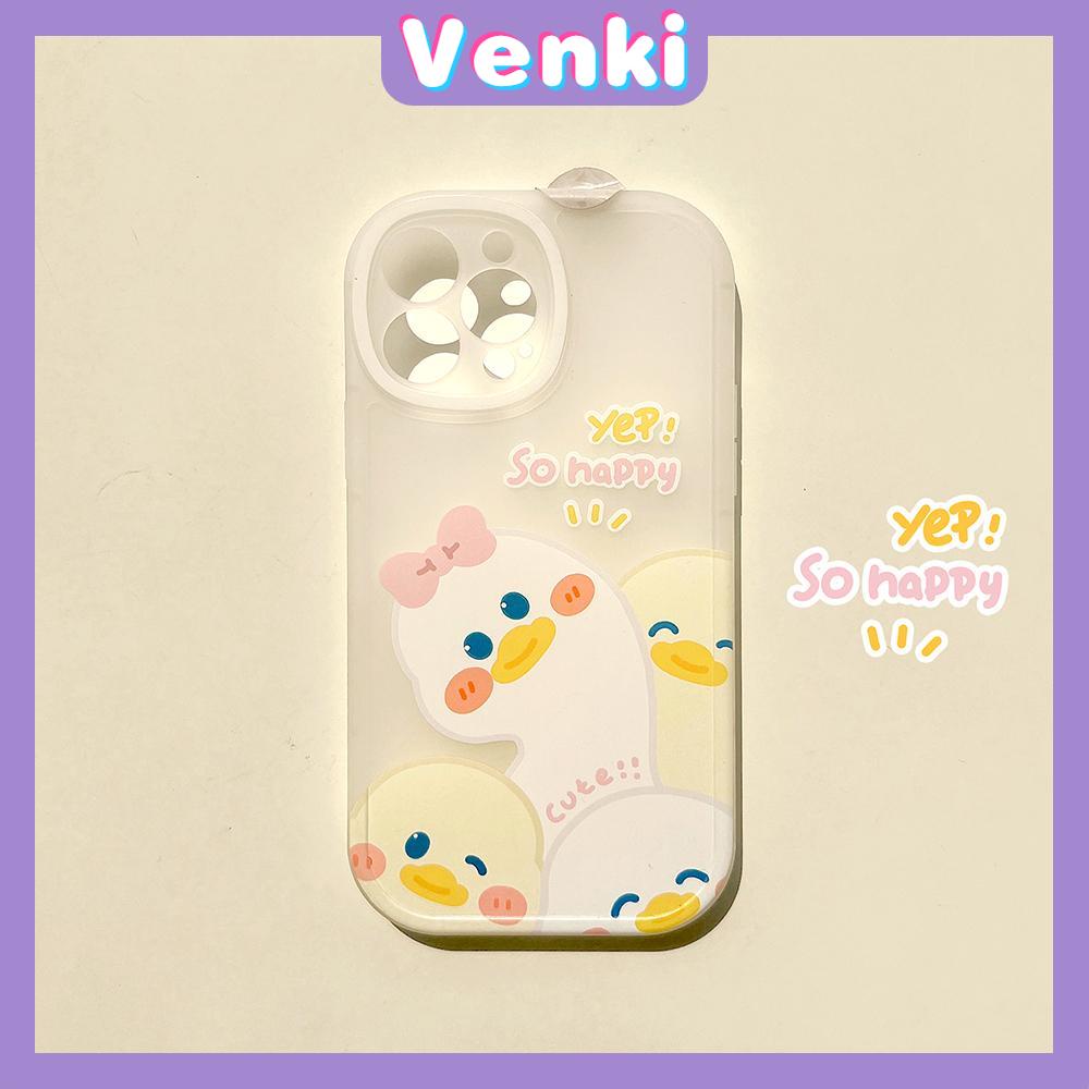 iPhone Case Silicone Soft Case Clear Case Thickened Airbag Shockproof Camera Full Coverage Protection Duck Cartoon Cute For iPhone 13 Pro Max iPhone 12 Pro Max iPhone 11 7 Plus