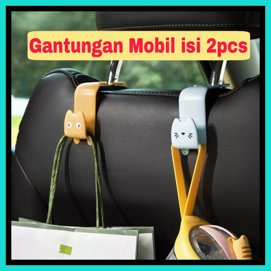 NA-Gantungan Jok Mobil Universal Karakter Hook Hanger Car Holder HD007