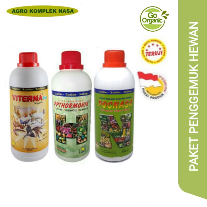 PAKET Penggemuk Sapi Besar POC NASA + HORMONIK BESAR + VITERNA - Penggemuk Sapi