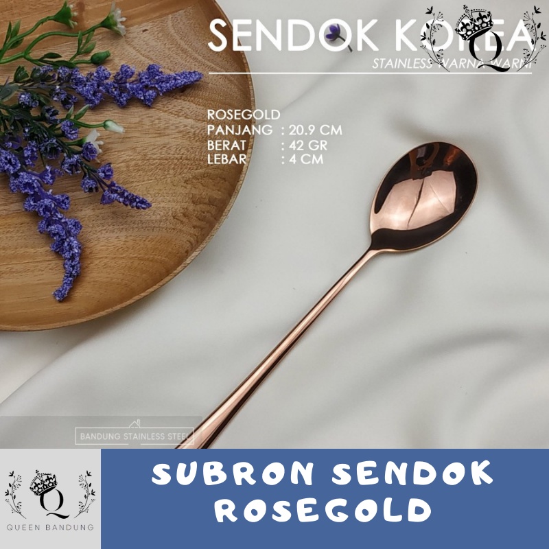 Subron Sendok Rainbow Stainless Steel Korean