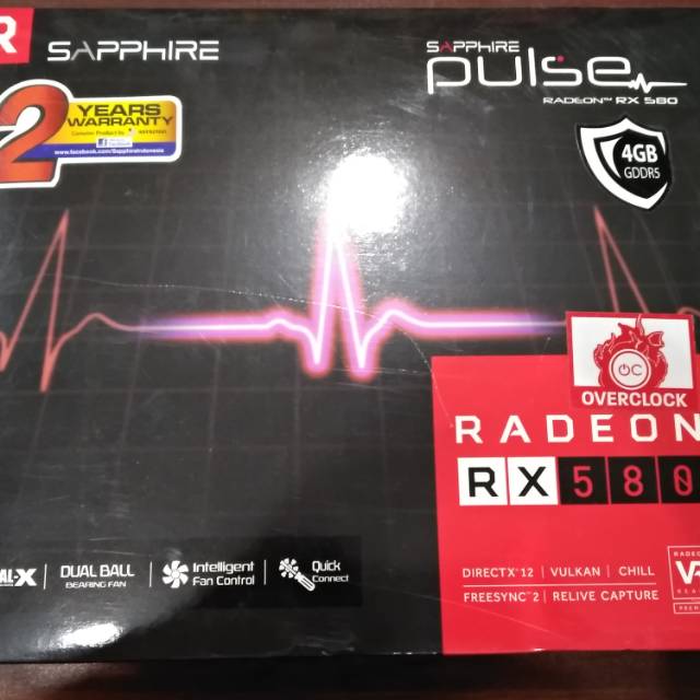 Sapphire Pulse RX580 4GB DDR5