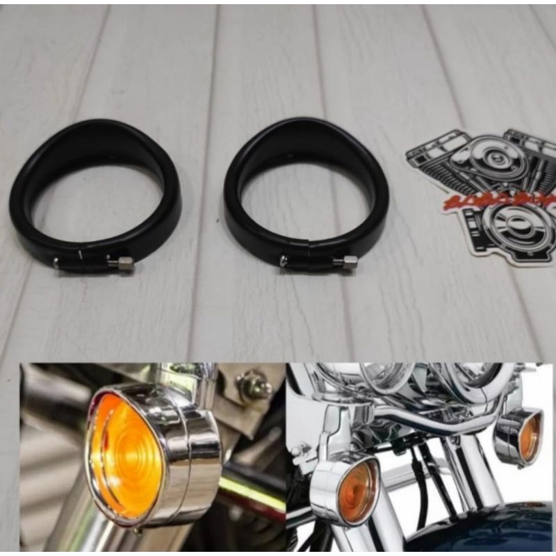 Trim sen visor Harley Touring softtail ring sen Harley black