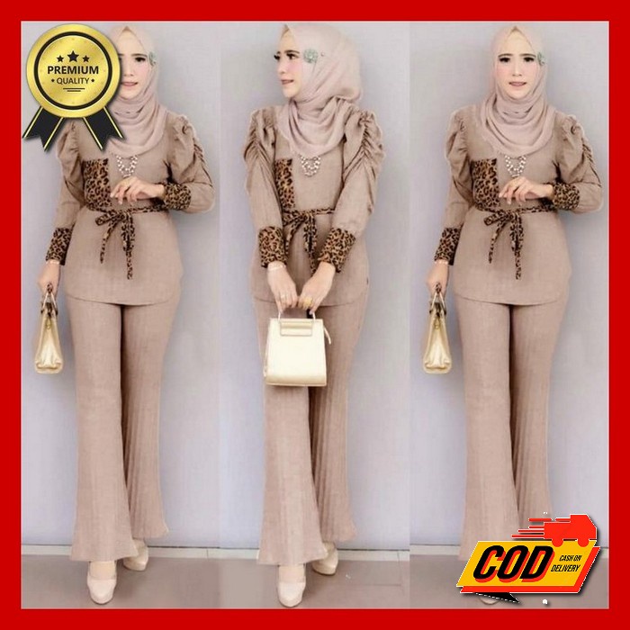 Baju Setelan Wanita Dewasa Terbaru 2021 St Camelia Setelan Dress Wanita Terbaru Kekinian Sakhi Set M