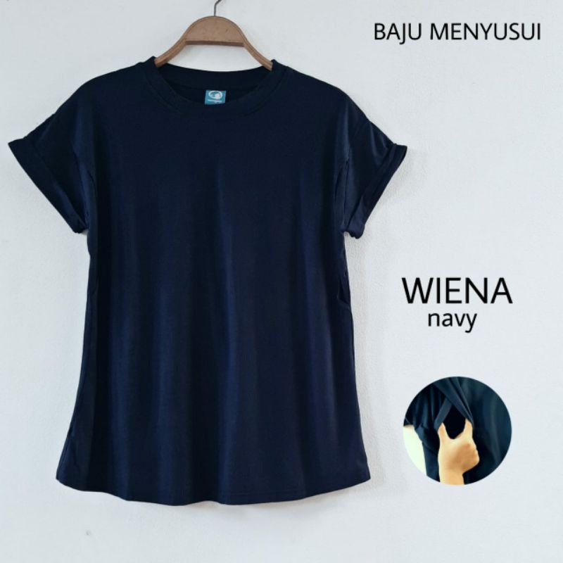 MAMIGAYA Nursing Wear - WIENA Baju menyusui Kaos / Atasan Menyusui