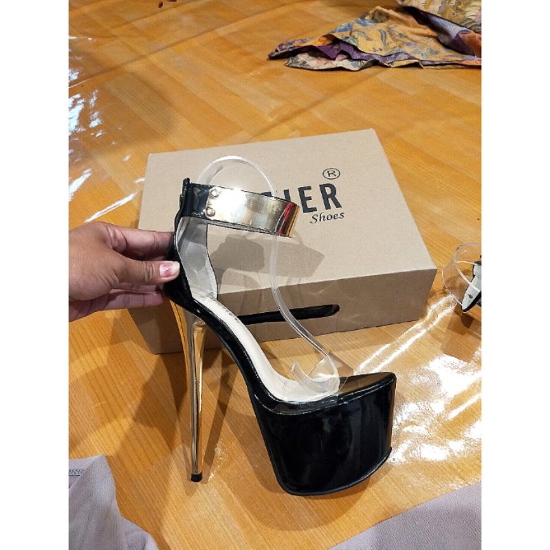 17cm high heels BARTIER TRANSPARAN IMPORT